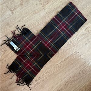J. Crew Tartan Scarf in Black and Red